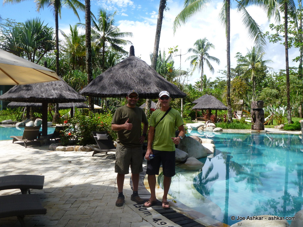 Joe Ashkar & Scott Woolums at the Rimba Papua Hotel.