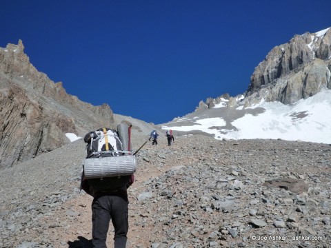 Climbing up to Camp 2.