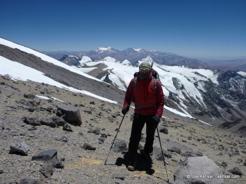 Climbing up to Camp Colera.