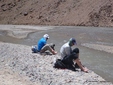 One of many river crossings.