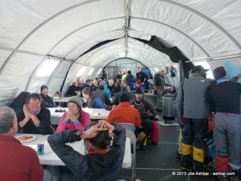 Guides tent at Union Glacier.