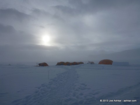 Vinson Low Camp in the morning.