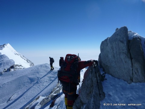 The final steps leading to Vinson's Summit.