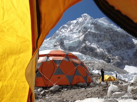 The view from my tent.