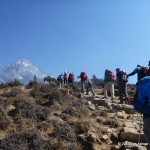 Acclimatization hike above Namche.