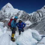 The remaining of the STL Connection in the Khumbu Icefall.